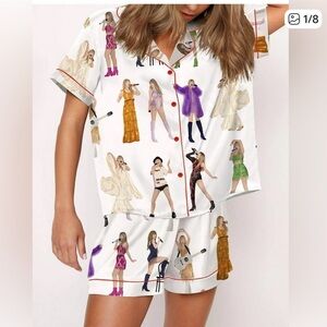 Sheshow Taylor Swift two piece pajama set Sz M